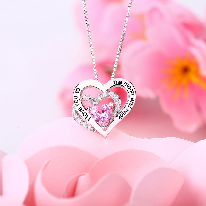 Customized Triple Heart Necklace For Mother's