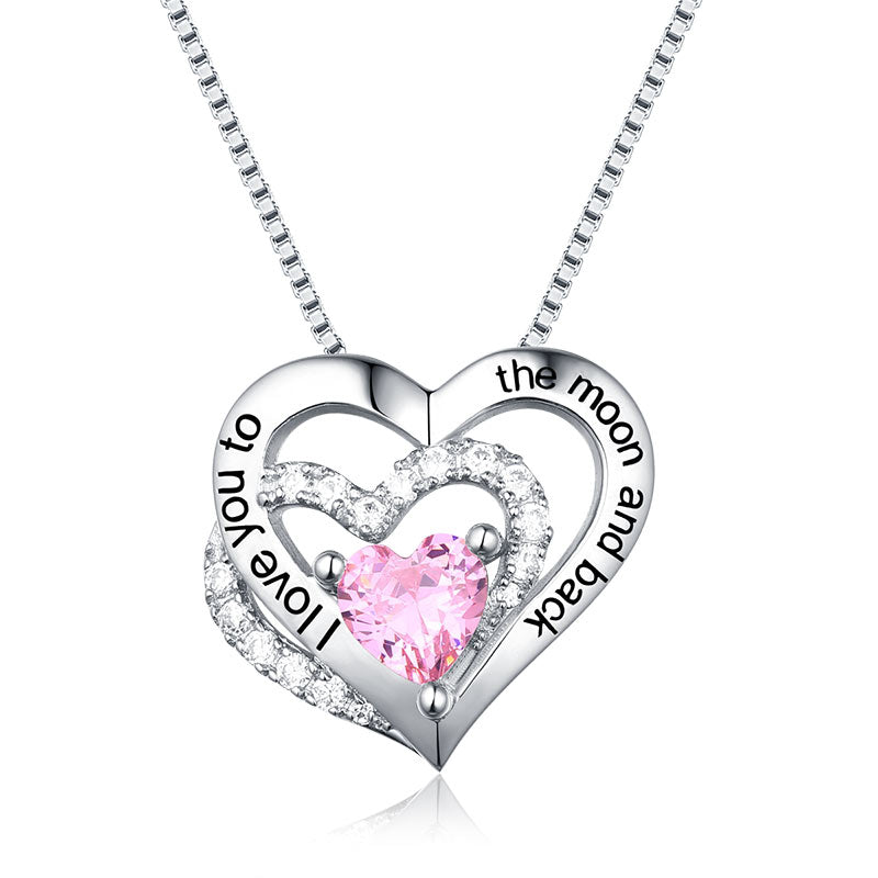 Customized Triple Heart Necklace For Mother's