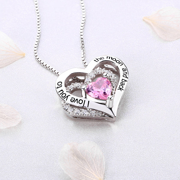 Customized Triple Heart Necklace For Mother's